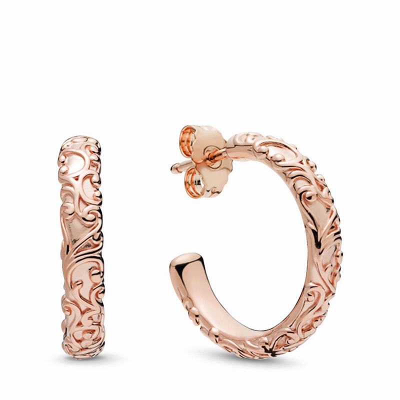Pandora Rose™ Regal Beauty Hoop Earrings Egypt IY8047123
